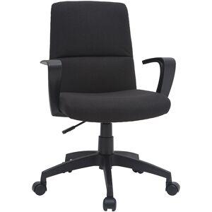 Miliboo Fauteuil de bureau à roulettes design noire en tissu et métal CHUCK - Publicité Miliboo Fauteuil de bureau à roulettes design noire en tissu et métal CHUCK - Publicité