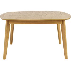 Miliboo Table à manger carrée scandinave bois clair chêne L140 cm LEENA - Publicité Miliboo Table à manger carrée scandinave bois clair chêne L140 cm LEENA - Publicité