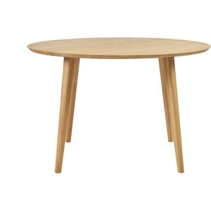 Miliboo Table à manger ronde en bois clair chêne massif D120 cm OKSANA - Publicité Miliboo Table à manger ronde en bois clair chêne massif D120 cm OKSANA - Publicité