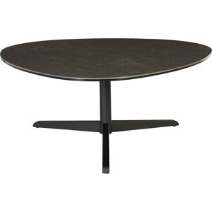 Miliboo Table basse design en céramique noire et métal L100 cm LEWA - Publicité Miliboo Table basse design en céramique noire et métal L100 cm LEWA - Publicité