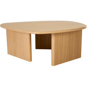 Miliboo Table basse forme organique en bois clair chêne L85 cm ONDINE - Publicité Miliboo Table basse forme organique en bois clair chêne L85 cm ONDINE - Publicité