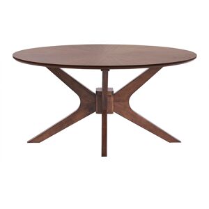 Miliboo Table basse ovale bois foncé noyer L90 cm DIELLI - Publicité Miliboo Table basse ovale bois foncé noyer L90 cm DIELLI - Publicité