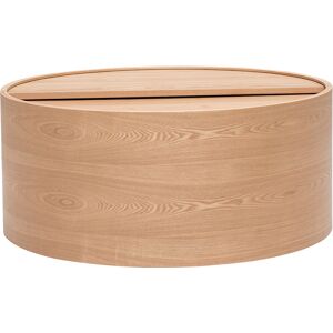 Miliboo Table basse ronde bois clair frêne avec plateau pivotant et rangement D80 cm DALI - Publicité Miliboo Table basse ronde bois clair frêne avec plateau pivotant et rangement D80 cm DALI - Publicité