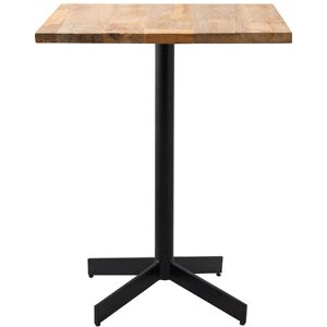 Miliboo Table bistrot carrée en bois massif et métal noir D60 cm SOPRA - Publicité Miliboo Table bistrot carrée en bois massif et métal noir D60 cm SOPRA - Publicité