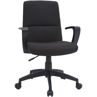 Miliboo Fauteuil de bureau à roulettes design noire en tissu et métal CHUCK - Publicité Miliboo Fauteuil de bureau à roulettes design noire en tissu et métal CHUCK - Publicité