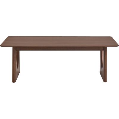 Miliboo Table basse design rectangulaire en bois foncé noyer L120 cm KUALA - Publicité Miliboo Table basse design rectangulaire en bois foncé noyer L120 cm KUALA - Publicité