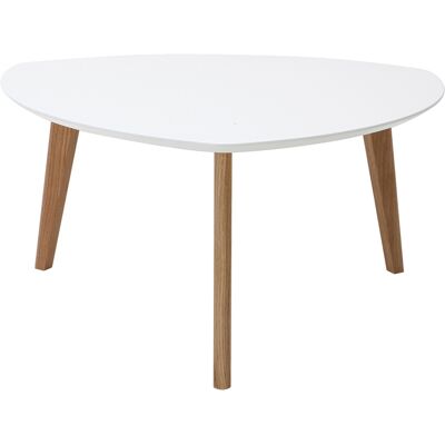 Table basse scandinave Miliboo - Blanc et Chêne Clair - Table de Café - Publicité Table basse scandinave Miliboo - Blanc et Chêne Clair - Table de Café - Publicité