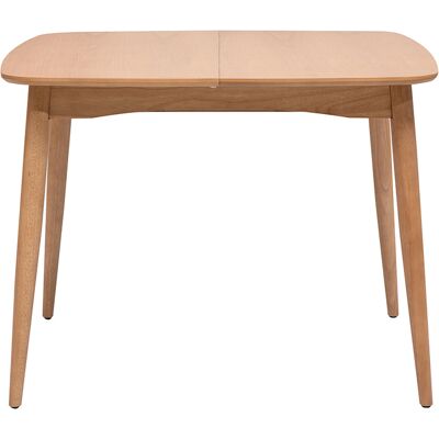 Miliboo Table extensible rallonges intégrées carrée en bois clair chêne L100-140 cm HELMA - Publicité Miliboo Table extensible rallonges intégrées carrée en bois clair chêne L100-140 cm HELMA - Publicité