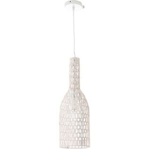 Miliboo Suspension design en rotin blanc D19 cm PHILAE