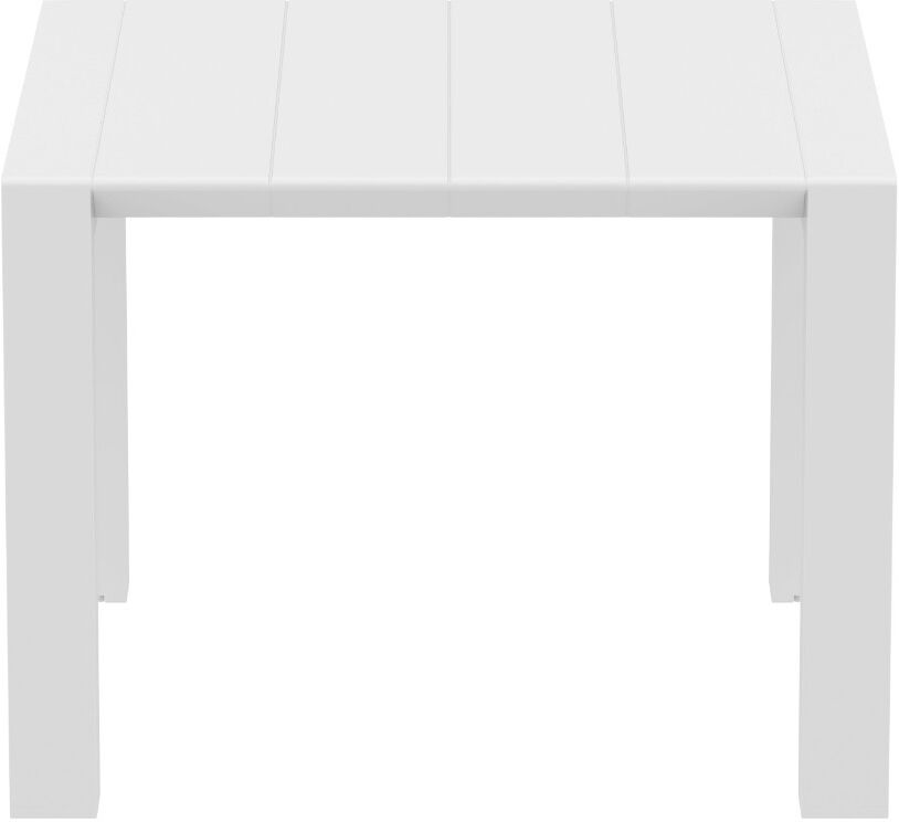 Miliboo Table extensible d'extérieur blanche L100-140 cm PRIMAVERA Miliboo Table extensible d'extérieur blanche L100-140 cm PRIMAVERA