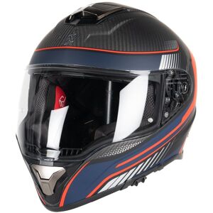 Casque Dexter CONTINENTAL CARBON DECAL MATT 22.06 Carbon Blue/Red Matt