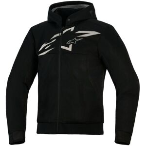Sweat moto Alpinestars CHROME SUPERAIRFLOW HOODIE Black Dark Gray White - Publicité Sweat moto Alpinestars CHROME SUPERAIRFLOW HOODIE Black Dark Gray White - Publicité