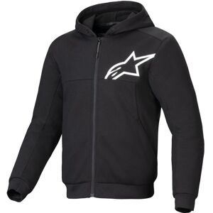 Sweat moto Alpinestars CHROME V2 SPORT Black White - Publicité Sweat moto Alpinestars CHROME V2 SPORT Black White - Publicité