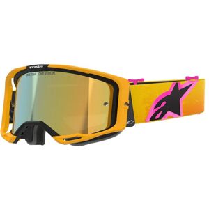 Masque cross Alpinestars VISION 8 CORP IRIDIUM 2026 Orange/Yellow - Publicité Masque cross Alpinestars VISION 8 CORP IRIDIUM 2026 Orange/Yellow - Publicité