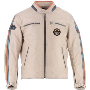 Blouson Moto Helstons ACE 10 CUIR RAG Beige - Publicité Blouson Moto Helstons ACE 10 CUIR RAG Beige - Publicité