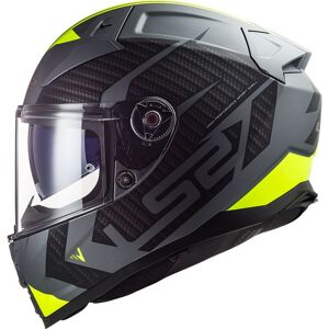 Casque intégral LS2 FF811 - VECTOR II - SPLITTER Matt Titanium H-V Yellow - Publicité Casque intégral LS2 FF811 - VECTOR II - SPLITTER Matt Titanium H-V Yellow - Publicité