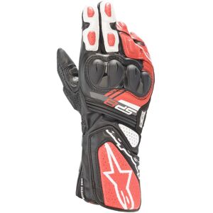 Gants Alpinestars SP-8 V3 Black White Bright Red - Publicité Gants Alpinestars SP-8 V3 Black White Bright Red - Publicité