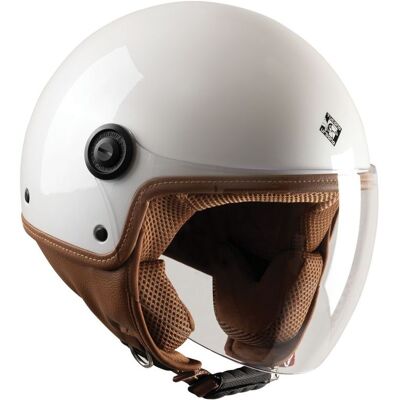 Casque jet Tucano Urbano EL'JETTIN 6.0 Pearl White - Publicité Casque jet Tucano Urbano EL'JETTIN 6.0 Pearl White - Publicité