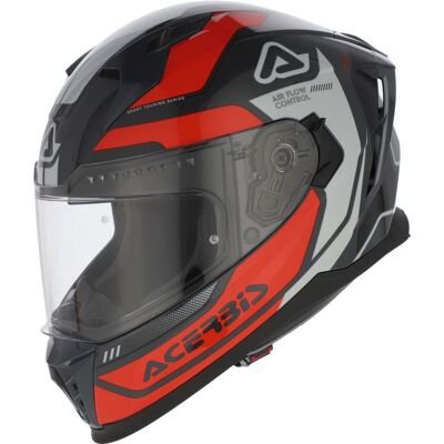 Casque intégral Acerbis X-WAY GRAPHIC Orange/Gris - Publicité Casque intégral Acerbis X-WAY GRAPHIC Orange/Gris - Publicité