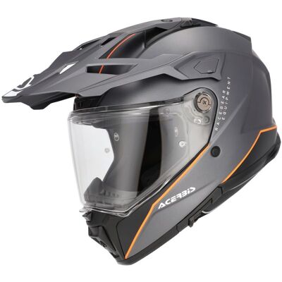 Casque intégral Acerbis ATTACK Gris/Orange fluo - Publicité Casque intégral Acerbis ATTACK Gris/Orange fluo - Publicité