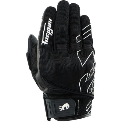 Gants Furygan JET NEON D3O® LADY Noir/Blanc - Publicité Gants Furygan JET NEON D3O® LADY Noir/Blanc - Publicité