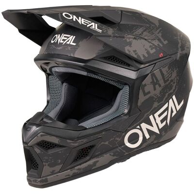 Casque cross O'Neal 3SRS - ACID V27 2027 Black/Grey - Publicité Casque cross O'Neal 3SRS - ACID V27 2027 Black/Grey - Publicité