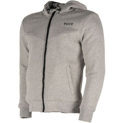 Sweat moto DXR FLEEZ Grey - Publicité Sweat moto DXR FLEEZ Grey - Publicité