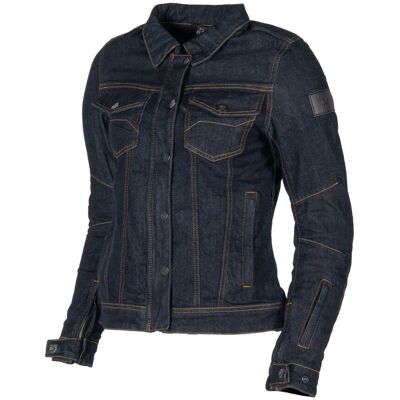 Veste Jean Moto DXR DNM BLOUZ LADY Blue - Publicité Veste Jean Moto DXR DNM BLOUZ LADY Blue - Publicité