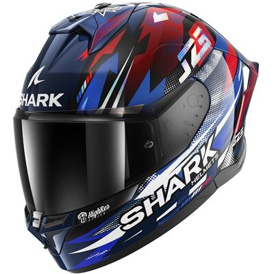 Casque intégral Shark SKWAL CUP REPLICA ZARCO GP DE FRANCE Blue Chrome Red - Publicité Casque intégral Shark SKWAL CUP REPLICA ZARCO GP DE FRANCE Blue Chrome Red - Publicité