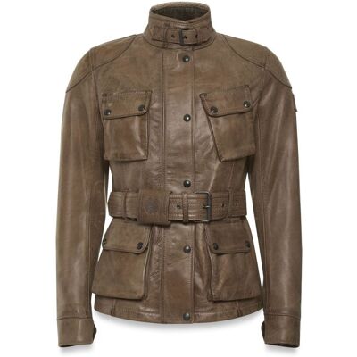 Veste Moto Belstaff TRIALMASTER LADY Beige - Publicité Veste Moto Belstaff TRIALMASTER LADY Beige - Publicité