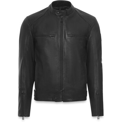 Blouson Moto Belstaff BROUGHTON Noir - Publicité Blouson Moto Belstaff BROUGHTON Noir - Publicité