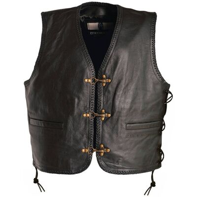 Gilet moto Richa SADIC WITH LACES Black - Publicité Gilet moto Richa SADIC WITH LACES Black - Publicité