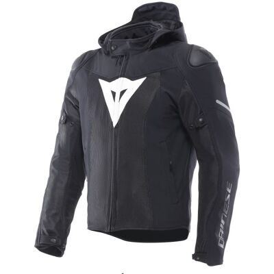 Blouson Moto Dainese SUPER SPRINT AIR Black/White - Publicité Blouson Moto Dainese SUPER SPRINT AIR Black/White - Publicité