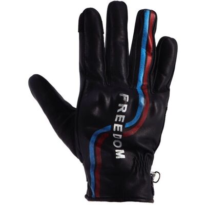 Gants Helstons FREEDOM Noir/Bleu/Rouge - Publicité Gants Helstons FREEDOM Noir/Bleu/Rouge - Publicité