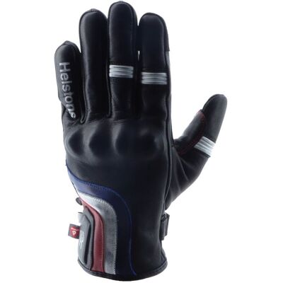 Gants Helstons SPOON Noir/Bleu/Blanc/Rouge - Publicité Gants Helstons SPOON Noir/Bleu/Blanc/Rouge - Publicité