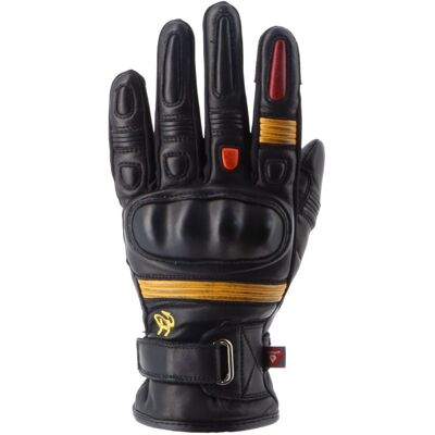 Gants Helstons FURIOSA Noir/Jaune/Orange - Publicité Gants Helstons FURIOSA Noir/Jaune/Orange - Publicité