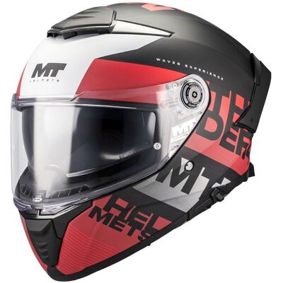 Casque intégral MT HELMETS THUNDER 4 SV - WAVES Noir/Rouge mat - Publicité Casque intégral MT HELMETS THUNDER 4 SV - WAVES Noir/Rouge mat - Publicité