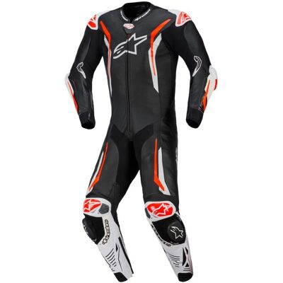 Combinaison Alpinestars GP TECH V5 1 PIECE Black White Red Fluo - Publicité Combinaison Alpinestars GP TECH V5 1 PIECE Black White Red Fluo - Publicité