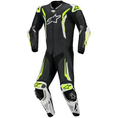 Combinaison Alpinestars GP TECH V5 1 PIECE Black White Yellow Fluo - Publicité Combinaison Alpinestars GP TECH V5 1 PIECE Black White Yellow Fluo - Publicité