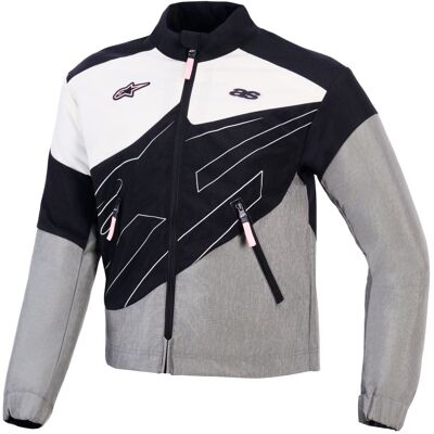 Blouson Moto Alpinestars STELLA MOSHELL Black/fur/gray/off/white/pink - Publicité Blouson Moto Alpinestars STELLA MOSHELL Black/fur/gray/off/white/pink - Publicité
