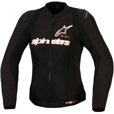 Blouson Moto Alpinestars STELLA SMX AIR Black White Red Fluo - Publicité Blouson Moto Alpinestars STELLA SMX AIR Black White Red Fluo - Publicité