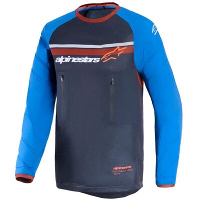 Maillot enduro Alpinestars MAXDURA DUAL 2026 Deep gray/royal blue - Publicité Maillot enduro Alpinestars MAXDURA DUAL 2026 Deep gray/royal blue - Publicité