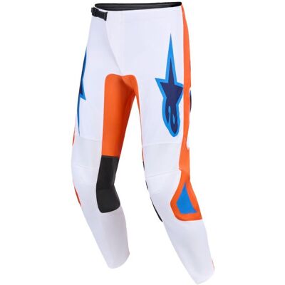 Pantalon cross Alpinestars FLUID - GRID 2025 Orange/Bleu - Publicité Pantalon cross Alpinestars FLUID - GRID 2025 Orange/Bleu - Publicité