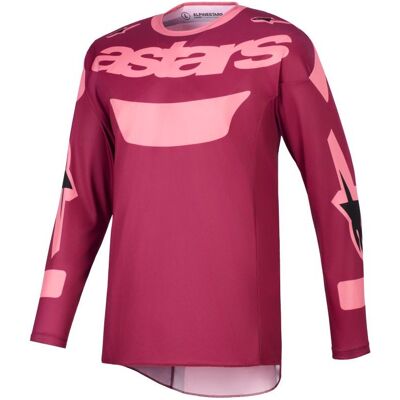 Maillot cross Alpinestars RACER - RIWAY 2025 Dark Red - Publicité Maillot cross Alpinestars RACER - RIWAY 2025 Dark Red - Publicité