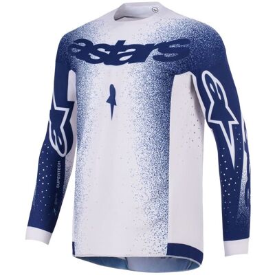 Maillot cross Alpinestars SUPERTECH - SCENZ 2025 Light Grey/Blue - Publicité Maillot cross Alpinestars SUPERTECH - SCENZ 2025 Light Grey/Blue - Publicité