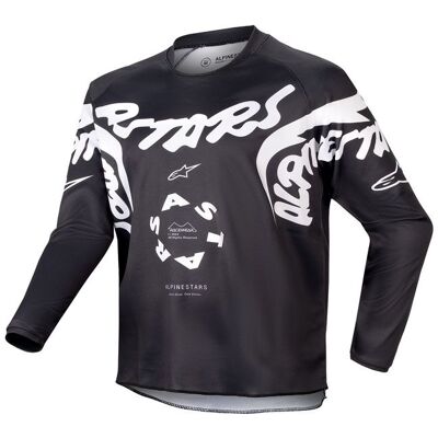 Maillot cross Alpinestars YOUTH RACER - HANA Black White - Publicité Maillot cross Alpinestars YOUTH RACER - HANA Black White - Publicité