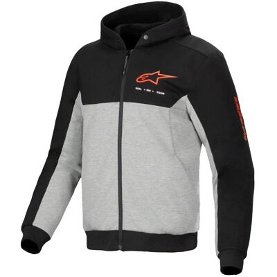 Sweat moto Alpinestars CHROME V2 SPORT Black/Gray/Red - Publicité Sweat moto Alpinestars CHROME V2 SPORT Black/Gray/Red - Publicité