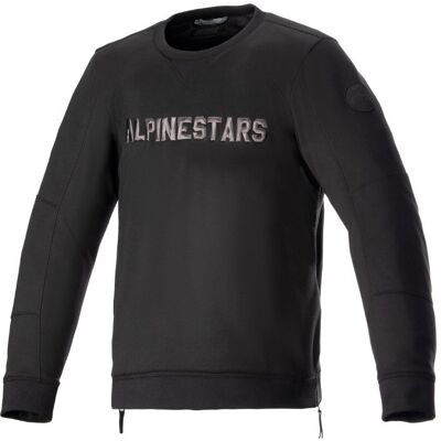 Sweat moto Alpinestars LEGIT CREW FLEECE Black Cool Gray - Publicité Sweat moto Alpinestars LEGIT CREW FLEECE Black Cool Gray - Publicité