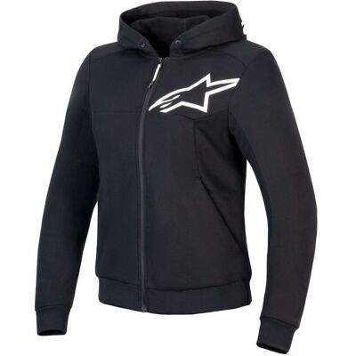Sweat moto Alpinestars STELLA CHROME V2 SPORT Noir/Blanc - Publicité Sweat moto Alpinestars STELLA CHROME V2 SPORT Noir/Blanc - Publicité