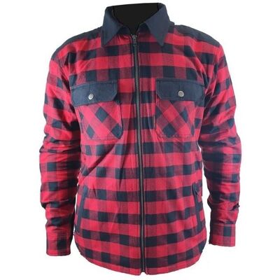 Surchemise Moto Harisson RANGER Rouge/Noir - Publicité Surchemise Moto Harisson RANGER Rouge/Noir - Publicité